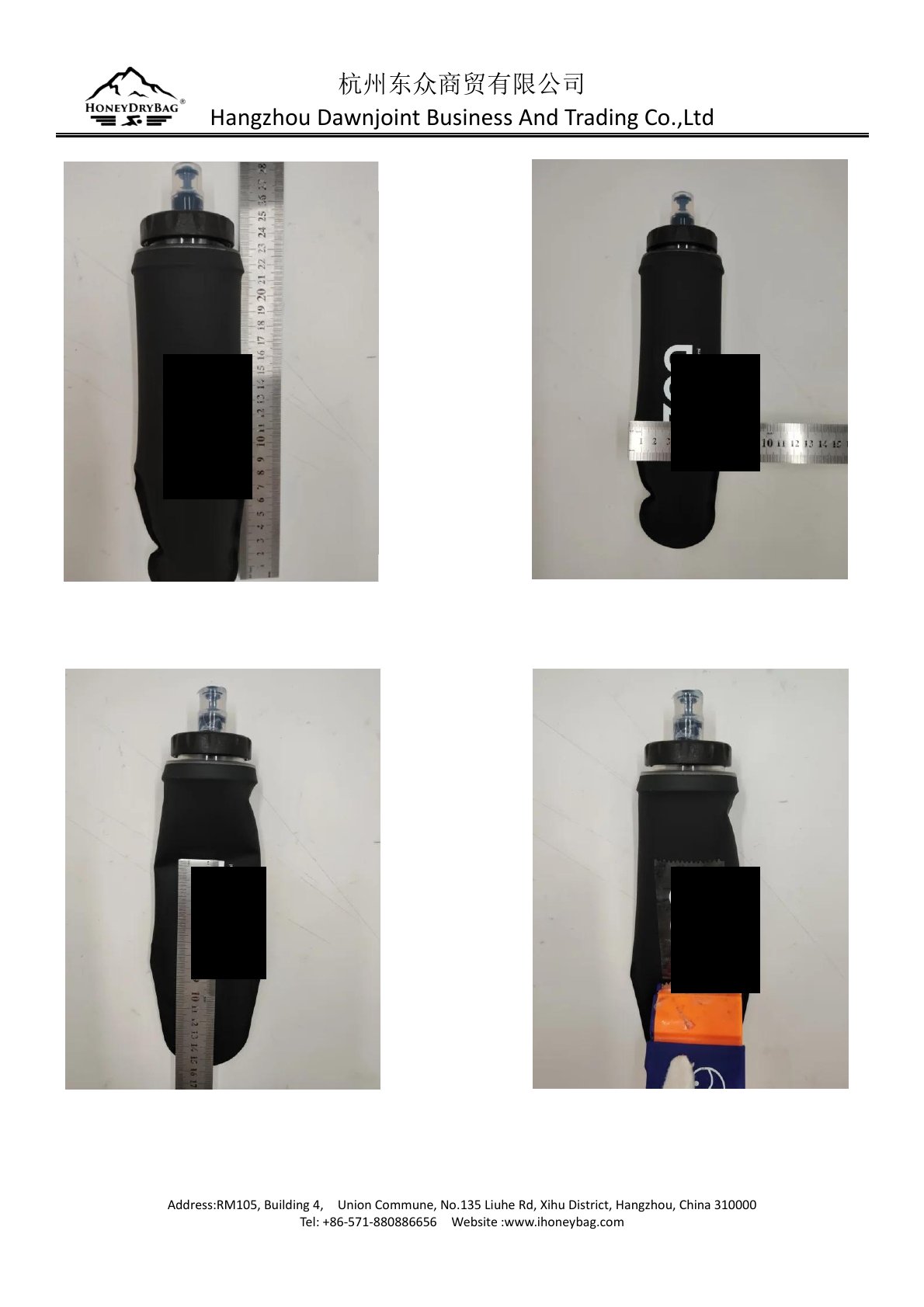 Custom soft flask length width and printing checked during sample inspection