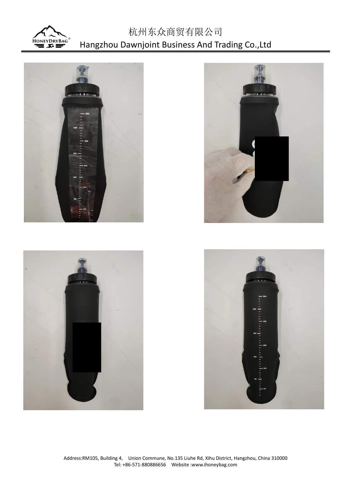 Custom soft flask logo printing inspected during real OEM sample quality testing