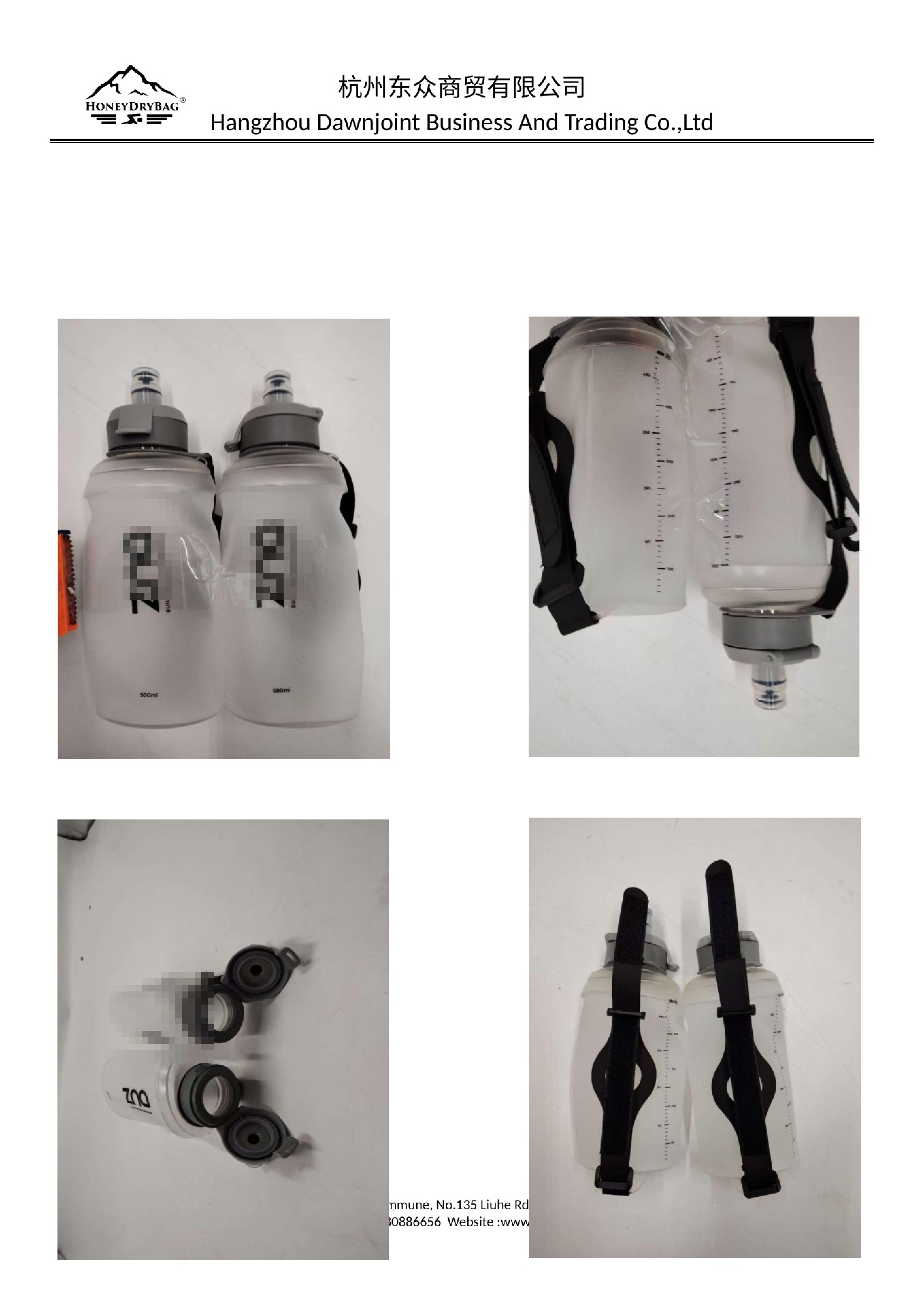Custom 500ml soft flask printing inspected during OEM sample testing