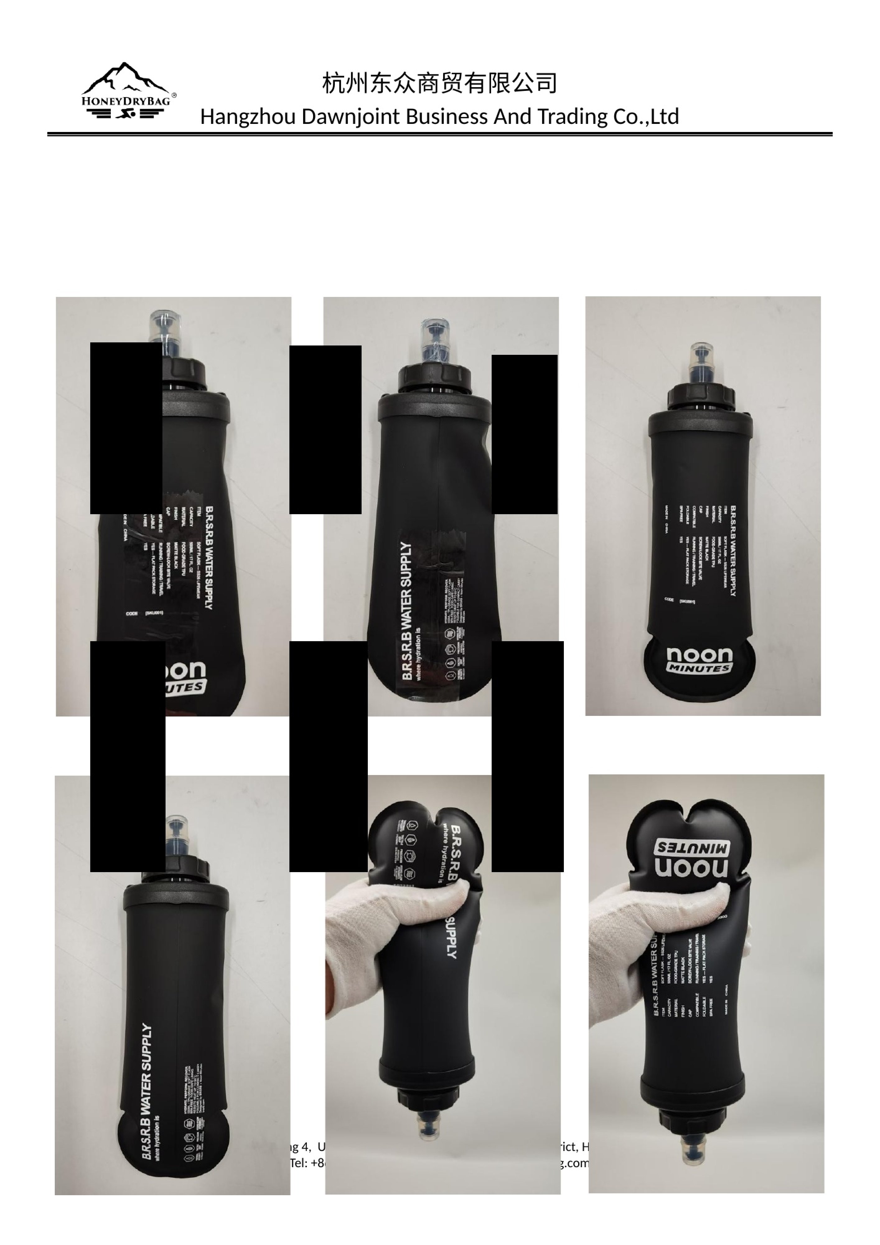 Lightweight TPU soft flask folded and squeezed during real sample inspection