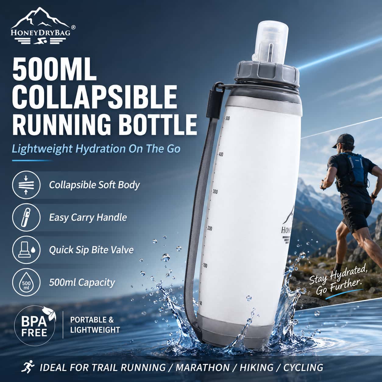 500ml TPU running soft flask R50016