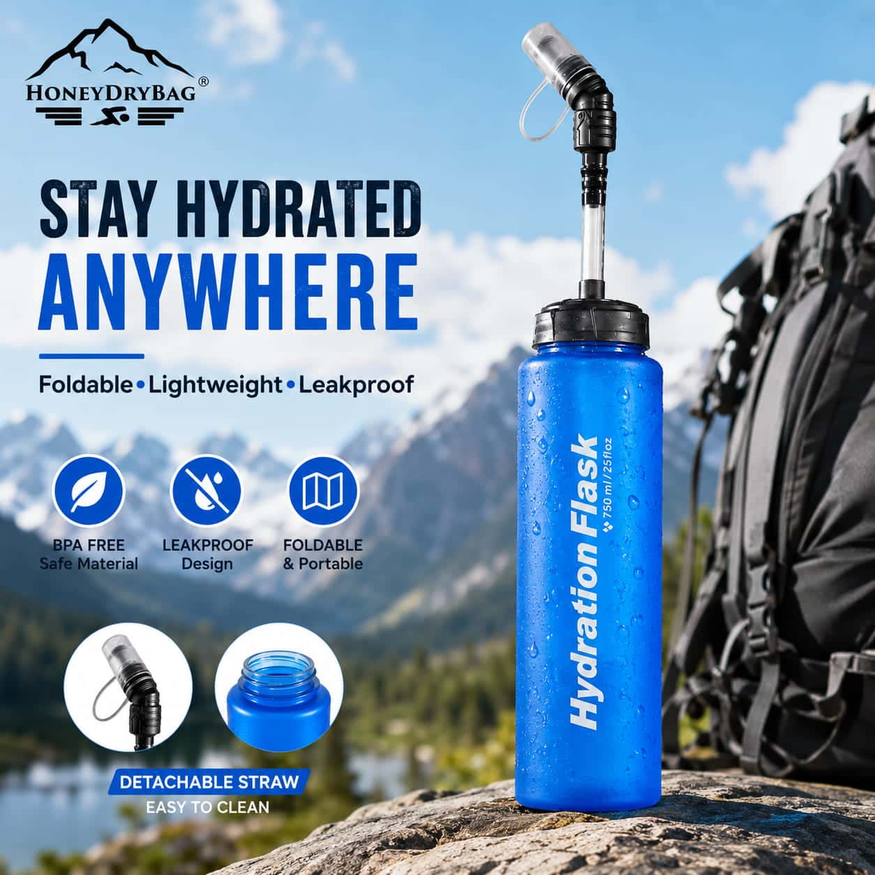 750ml TPU running soft flask R50018