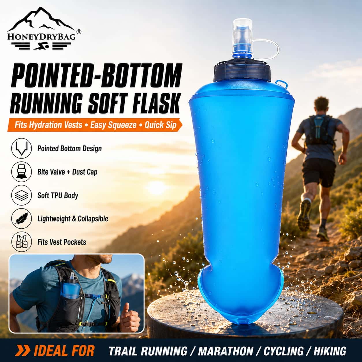 How to Fill a Soft Flask With Powdered Drink Mix Without Making a Mess