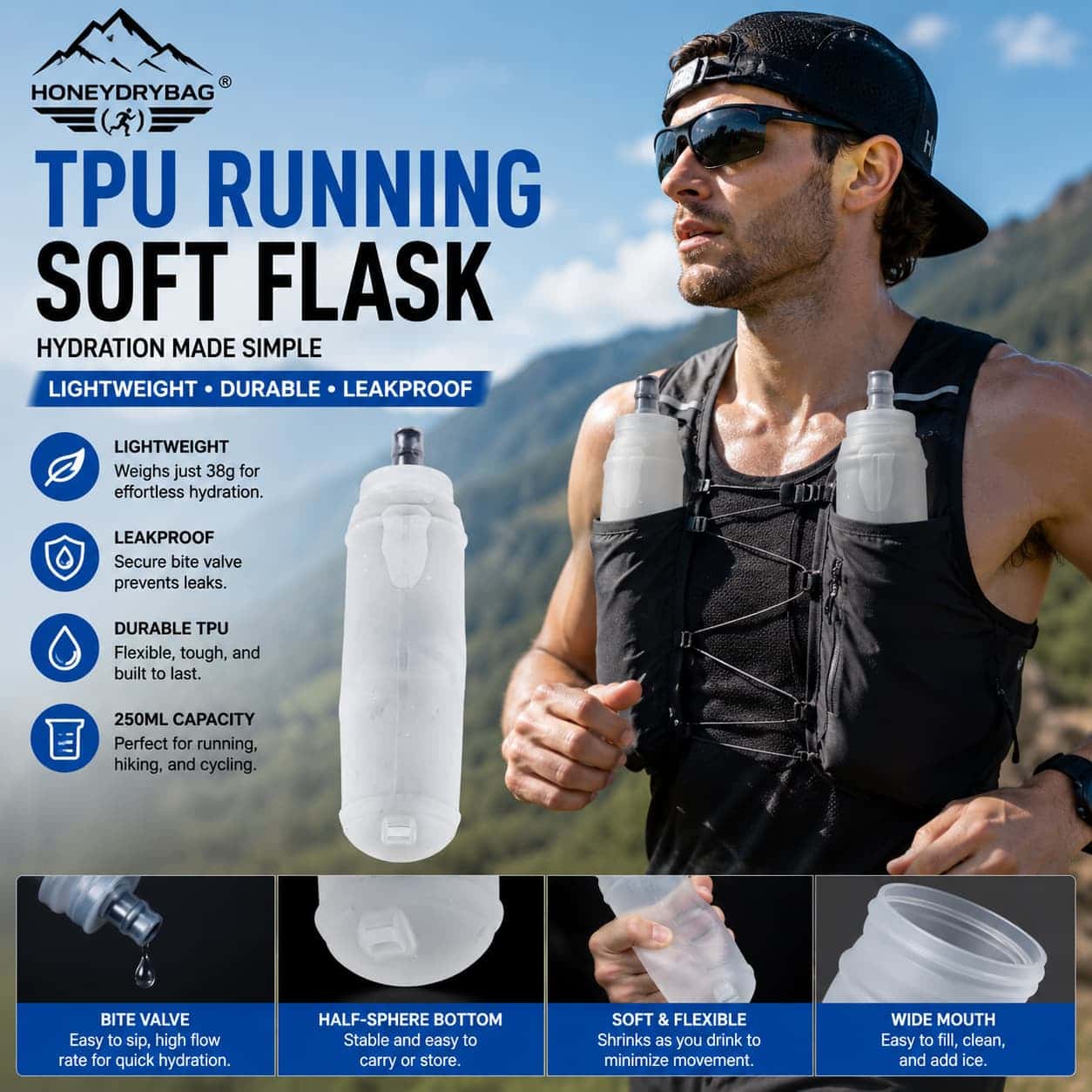 500ml TPU running soft flask R50044